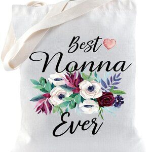 Nonna Ever Gift Canvas Tote Bag for Grandma from Grandchild Eco-Friendly